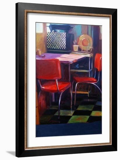 Natalie's Red Chairs III-Pam Ingalls-Framed Giclee Print