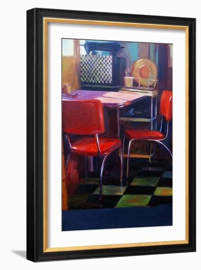 Natalie's Red Chairs III-Pam Ingalls-Framed Giclee Print