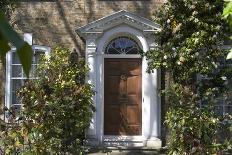 Entrance into a House with Grand Door with Window Lights, Surrounded by Vegetation-Natalie Tepper-Photo