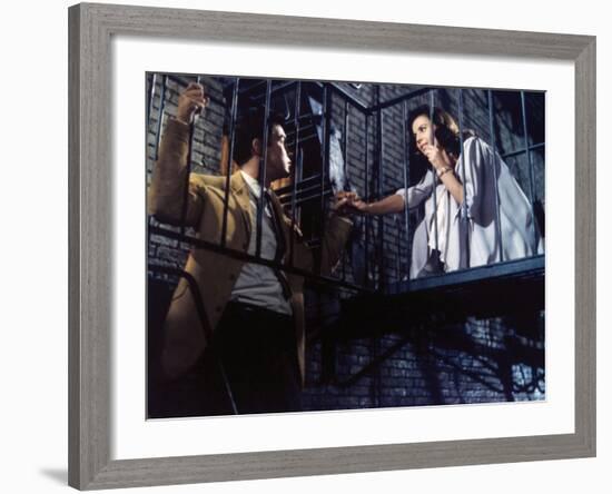 Natalie Wood, Richard Beymer. "West Side Story" 1961, Directed by Robert Wise-null-Framed Photographic Print