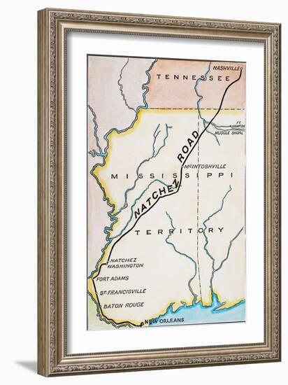 Natchez Trace, 1816-John Melish-Framed Giclee Print