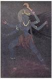 The Goddess Kali the Malevolent Aspect of Shiva's Wife Parvati-Nath Karl-Framed Photographic Print