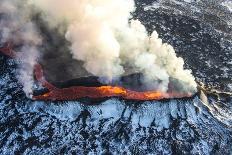 Icelandic Volcano Eruption-Nathan Mortimer-Framed Photographic Print