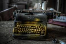 Haunted Interior with Typewriter-Nathan Wright-Photographic Print