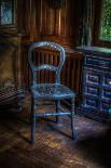 Abandoned Building Interior with Decorative Panelling and Old Grand Piano-Nathan Wright-Photographic Print
