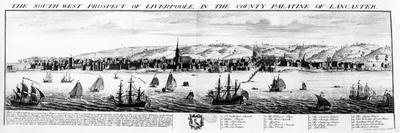 The South West Prospect of Liverpool, in the County Palatine of Lancaster, 1728-Nathaniel and Samuel Buck-Giclee Print
