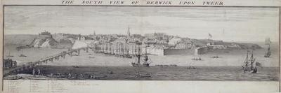 The South View of Berwick Upon Tweed, C.1743-45 (Pen and Ink and Wash on Paper)-Nathaniel Buck-Framed Giclee Print