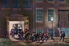 The Night Alarm, the Life of a Fireman, 1854-Nathaniel Currier-Giclee Print