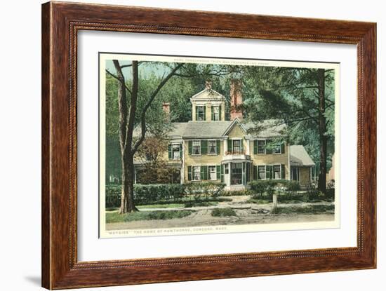 Nathaniel Hawthorne Home, Concord-null-Framed Art Print