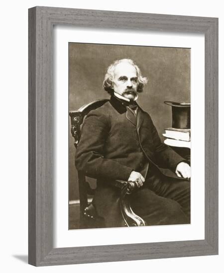 Nathaniel Hawthorne-Mathew Brady-Framed Giclee Print