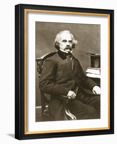 Nathaniel Hawthorne-Mathew Brady-Framed Giclee Print