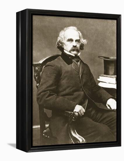 Nathaniel Hawthorne-Mathew Brady-Framed Premier Image Canvas