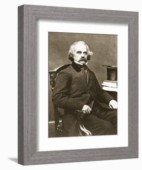 Nathaniel Hawthorne-Mathew Brady-Framed Giclee Print