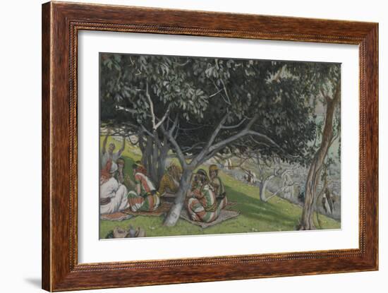 Nathaniel under the Fig Tree from 'The Life of Our Lord Jesus Christ'-James Jacques Joseph Tissot-Framed Giclee Print