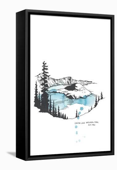 Nation Park Crater Lake-Natasha Marie-Framed Premier Image Canvas