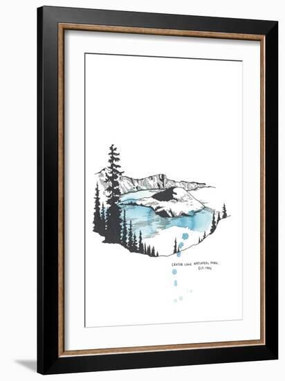 Nation Park Crater Lake-Natasha Marie-Framed Giclee Print