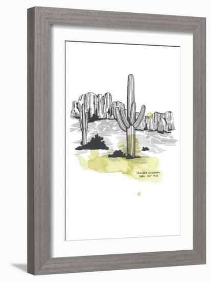 Nation Park Saguaro-Natasha Marie-Framed Giclee Print