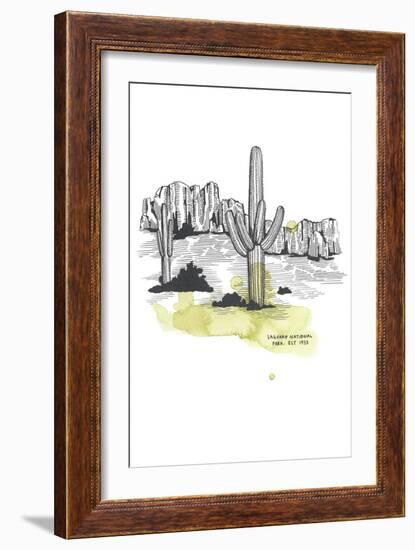 Nation Park Saguaro-Natasha Marie-Framed Giclee Print