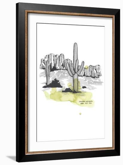 Nation Park Saguaro-Natasha Marie-Framed Giclee Print