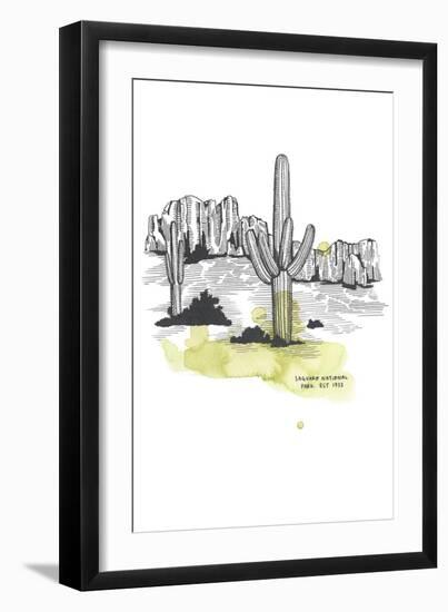 Nation Park Saguaro-Natasha Marie-Framed Giclee Print