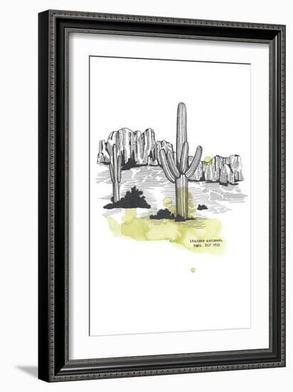 Nation Park Saguaro-Natasha Marie-Framed Giclee Print