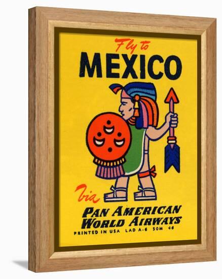 National Air and Space Museum: Pan American - Fly to Mexico-null-Framed Stretched Canvas