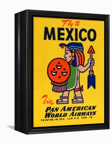 National Air and Space Museum: Pan American - Fly to Mexico-null-Framed Stretched Canvas