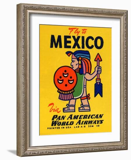 National Air and Space Museum: Pan American - Fly to Mexico-null-Framed Art Print