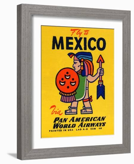 National Air and Space Museum: Pan American - Fly to Mexico-null-Framed Art Print