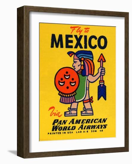 National Air and Space Museum: Pan American - Fly to Mexico-null-Framed Art Print