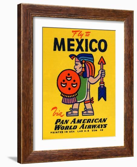 National Air and Space Museum: Pan American - Fly to Mexico-null-Framed Art Print