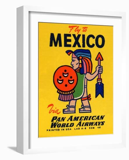 National Air and Space Museum: Pan American - Fly to Mexico-null-Framed Art Print