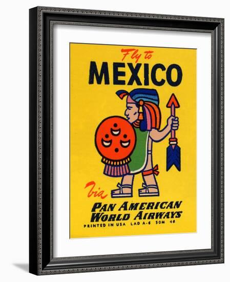 National Air and Space Museum: Pan American - Fly to Mexico-null-Framed Art Print