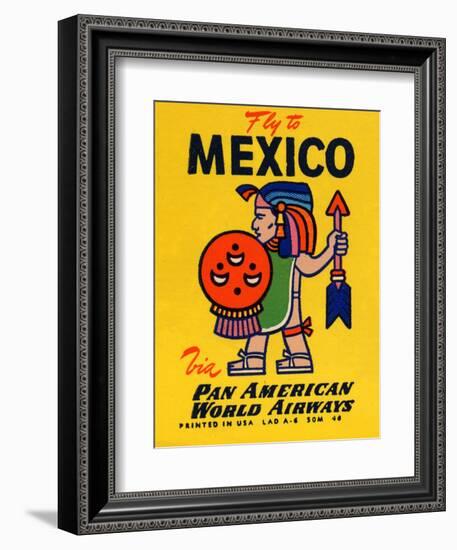 National Air and Space Museum: Pan American - Fly to Mexico-null-Framed Premium Giclee Print