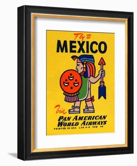 National Air and Space Museum: Pan American - Fly to Mexico-null-Framed Premium Giclee Print