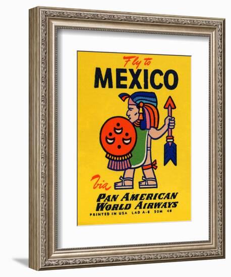 National Air and Space Museum: Pan American - Fly to Mexico-null-Framed Art Print