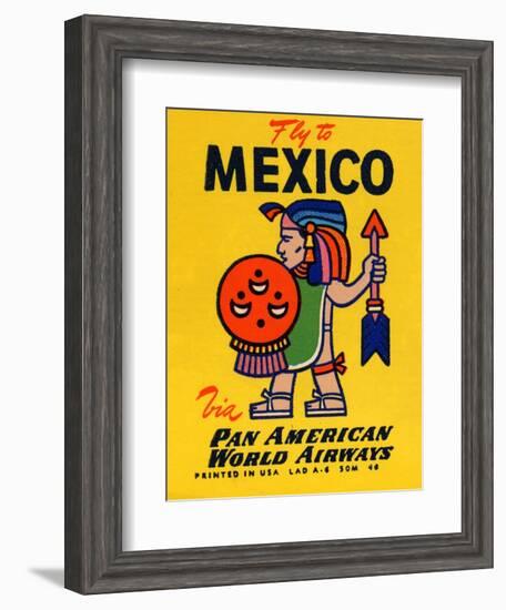 National Air and Space Museum: Pan American - Fly to Mexico-null-Framed Art Print