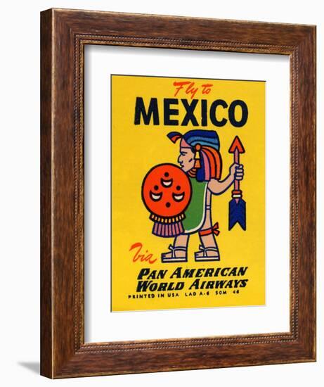 National Air and Space Museum: Pan American - Fly to Mexico-null-Framed Art Print