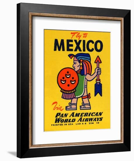 National Air and Space Museum: Pan American - Fly to Mexico-null-Framed Art Print