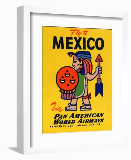 National Air and Space Museum: Pan American - Fly to Mexico-null-Framed Art Print