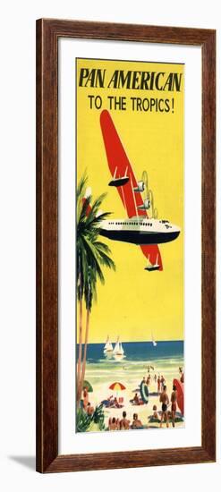 National Air and Space Museum: Pan American - To The Tropics!-null-Framed Art Print