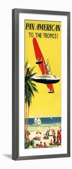 National Air and Space Museum: Pan American - To The Tropics!-null-Framed Art Print