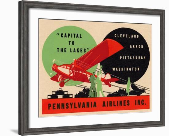 National Air and Space Museum: Pennsylvania Airlines-null-Framed Art Print