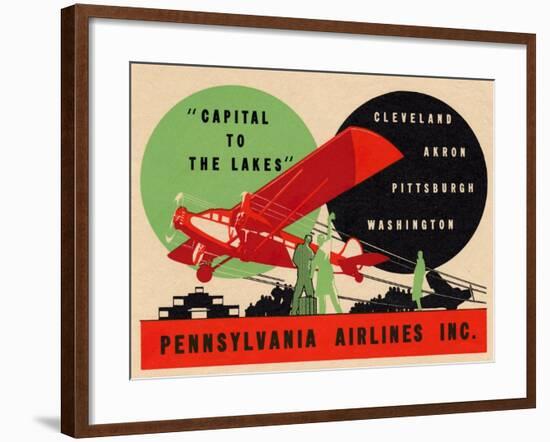 National Air and Space Museum: Pennsylvania Airlines-null-Framed Art Print