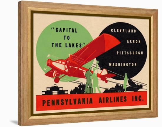 National Air and Space Museum: Pennsylvania Airlines-null-Framed Stretched Canvas