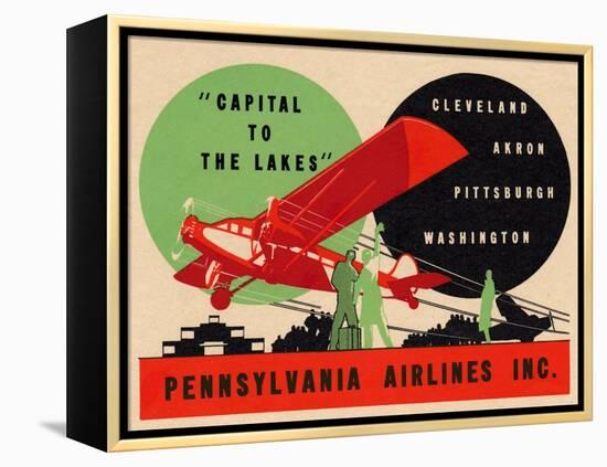 National Air and Space Museum: Pennsylvania Airlines-null-Framed Stretched Canvas