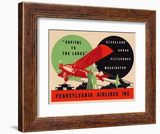 National Air and Space Museum: Pennsylvania Airlines-null-Framed Art Print