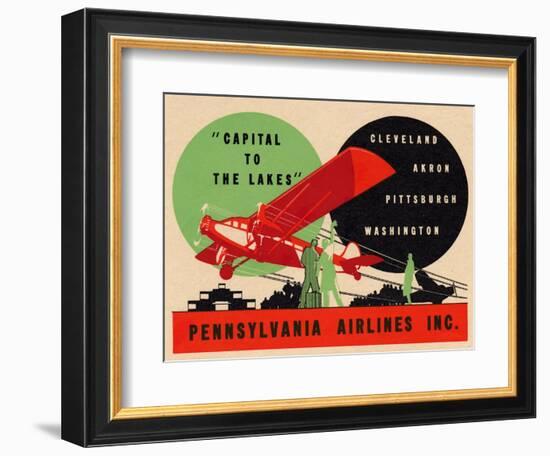 National Air and Space Museum: Pennsylvania Airlines-null-Framed Art Print