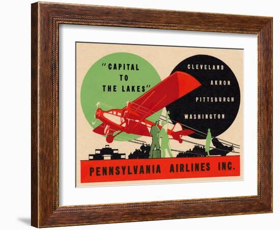 National Air and Space Museum: Pennsylvania Airlines-null-Framed Art Print