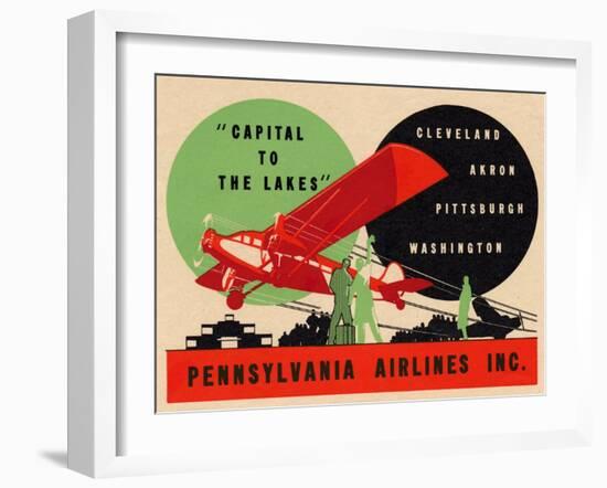 National Air and Space Museum: Pennsylvania Airlines-null-Framed Art Print